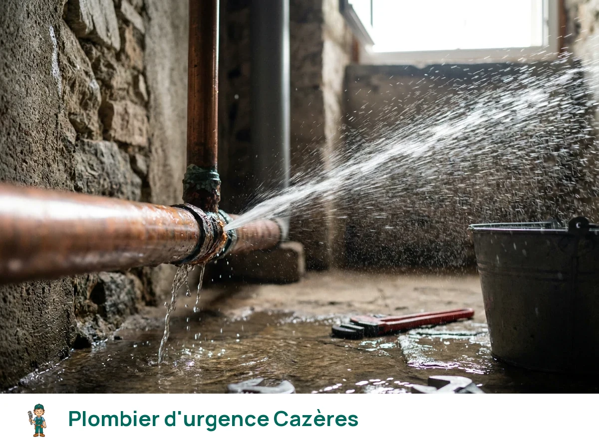 Plombier d'urgence à Cazères