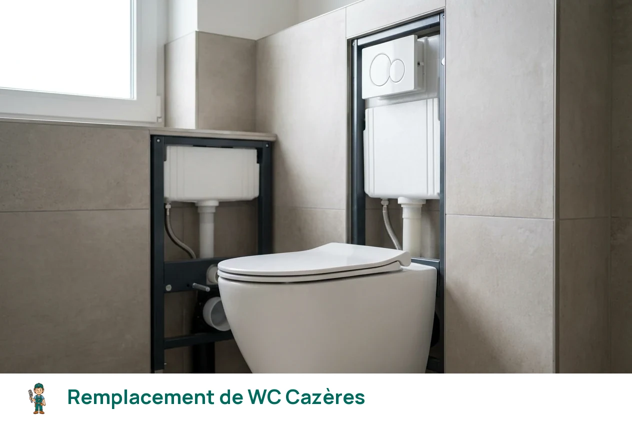 Remplacement de WC à Cazères
