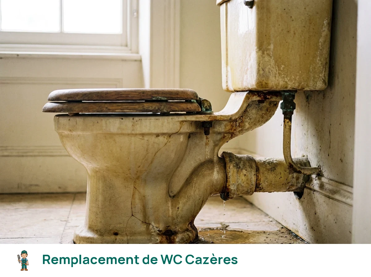 Remplacement de WC à Cazères