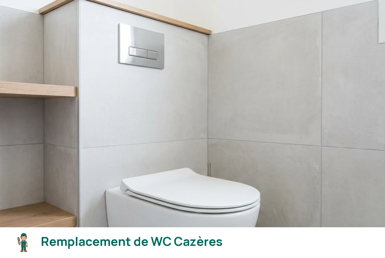Remplacement de WC à Cazères